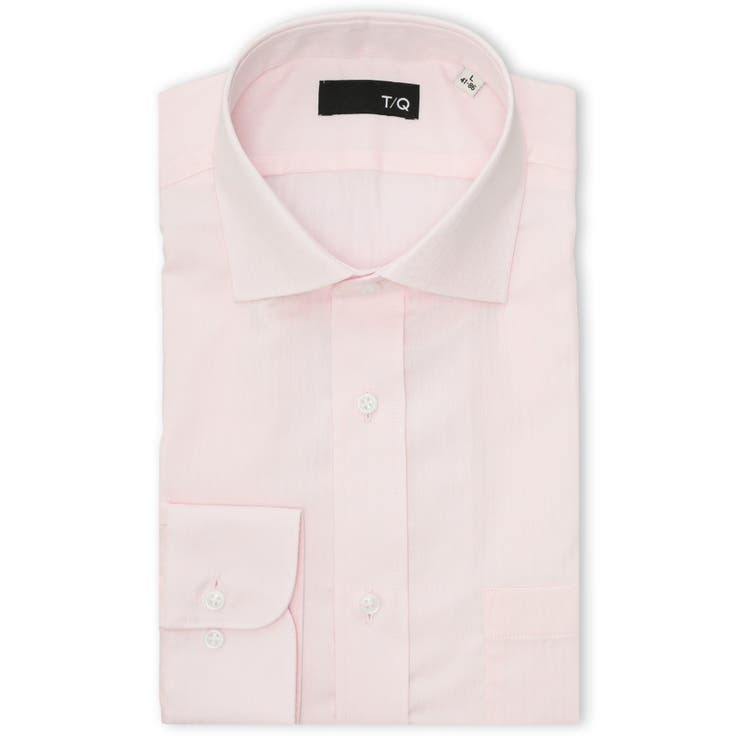 TAKA-Q MEN ノンアイロン NEWスタンダードフィット ワイドカラー長袖シャツ スーツ