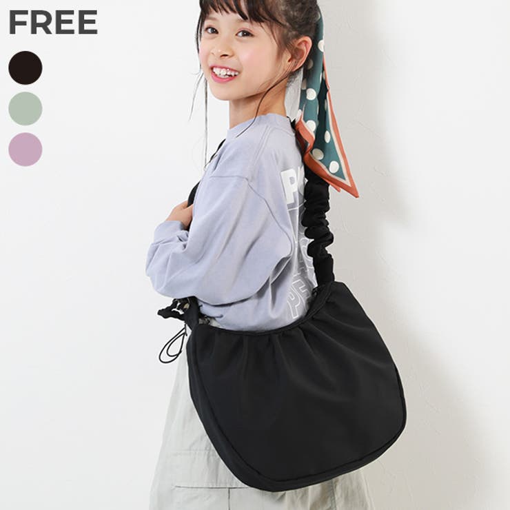 devirock 親子で使える ゲーム機ケース固定バンド付き ギャザーショルダーバッグ 子供服 キッズ 女の子 バッグ ショルダーバッグ バッグ・鞄