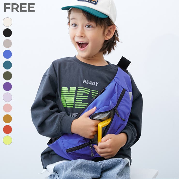devirock 親子で使える ゲーム機ケース固定バンド付き 2WAY 配色ボディバッグ 子供服 キッズ 男の子 女の子 ショルダーバッグ バッグ バッグ・鞄