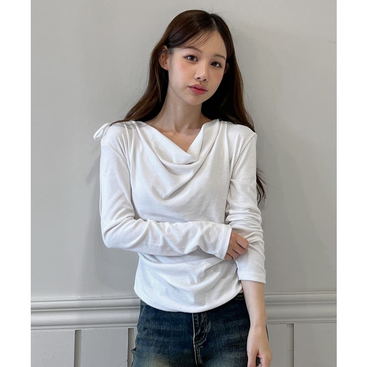by muni:r �ɥ졼�ץ��㡼��󥰥֥饦��T����� /2025 AW COLLECTION �ȥåץ�