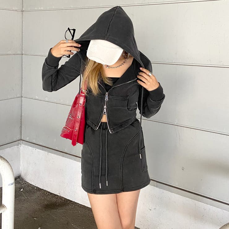 non-hedge ブリーチZIPパーカー・スカートセットアップ スーツ