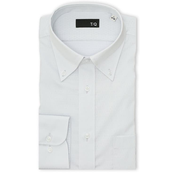 TAKA-Q MEN イージーアイロン NEWスタンダードフィット ボタンダウン長袖シャツ スーツ