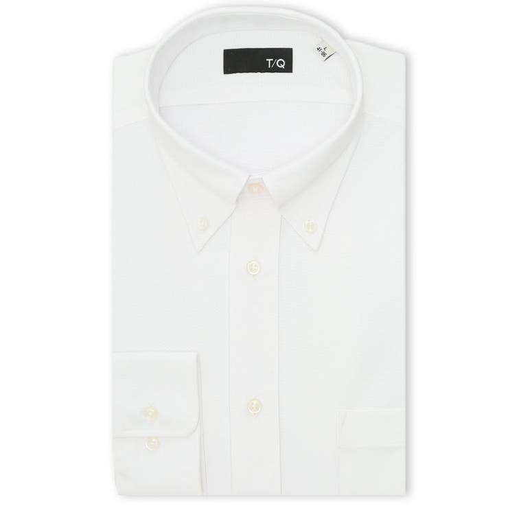 【10％OFFクーポン！1/16(金)1:59まで】TAKA-Q MEN コンフォートコントロール NEWスタンダードフィット ボタンダウン長袖ニットシャツ スーツ