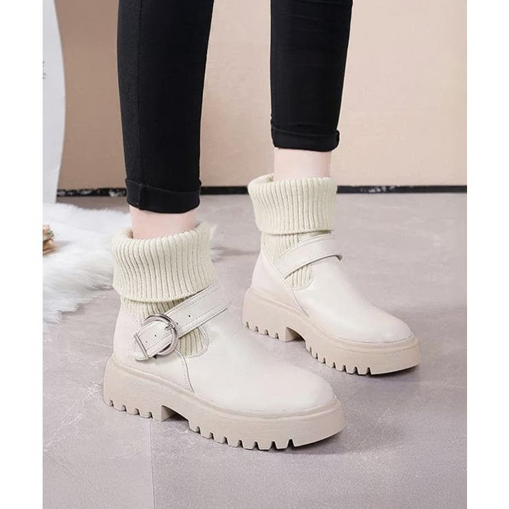 【10％OFFクーポン！11/27(木)1:59まで】SUNSHINE CLOSET ニットブーツ レディース ソックスブーツ シューズ・靴