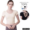 【5/16 1:59まで 5%OFFクーポン】teddyshop ヨガウェア トップス 半袖 全7色 ショート丈 シンプル ヨガ トップス ファッショナブル か...