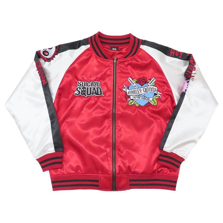 cinemacollection スーサイドスクワッド アウター メンズ スカジャン ハーレイクイン 3L DCコミック 丸..