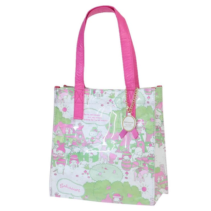 【10％OFFクーポン！11/27(木)1:59まで】cinemacollection サンリオキャラクターズ トートバッグ プリントトートバッグ ラッピングマゼンタ サンリオ 丸眞 手提げかばん かわいい キャラクター グッズ バッグ・鞄