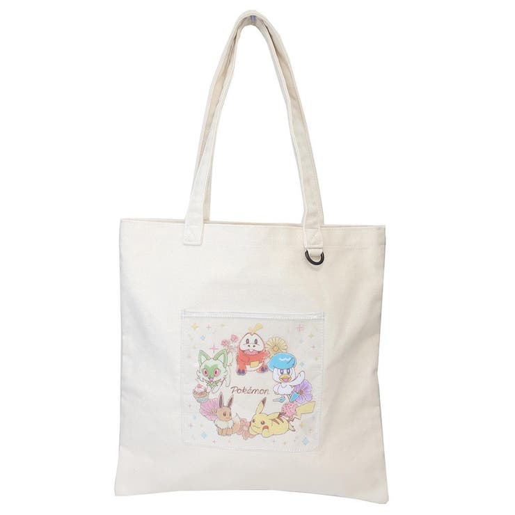 cinemacollection ポケットモンスター トートバッグ コットントート フラワー ポケモン マリモクラフト 手提げかばん キャラクター グッズ バッグ・鞄