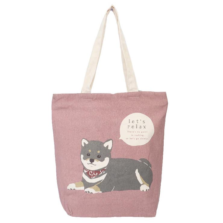 cinemacollection トートバッグ ファスナー付きキャンバストート くろまめ ミントイン 手提げかばん か..