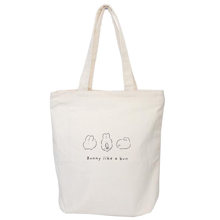 【10％OFFクーポン！11/27(木)1:59まで】cinemacollection トートバッグ ファスナー付きキャンバストート モチウサギ ミントイン 手提げかばん かわいい グッズ バッグ・鞄
