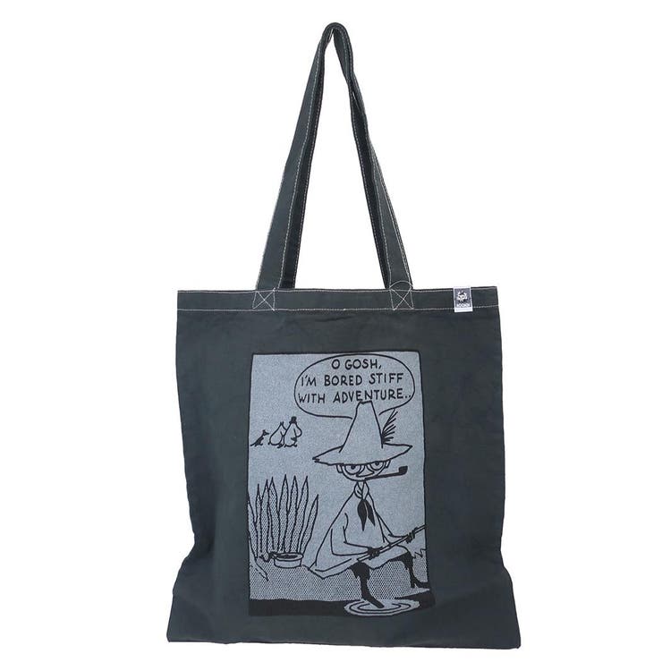 【10％OFFクーポン！11/27(木)1:59まで】cinemacollection ムーミン トートバッグ ガーメントダイトート フラットトート スナフキン GY 北欧 ワタナベ 手提げかばん キャラクター グッズ バッグ・鞄