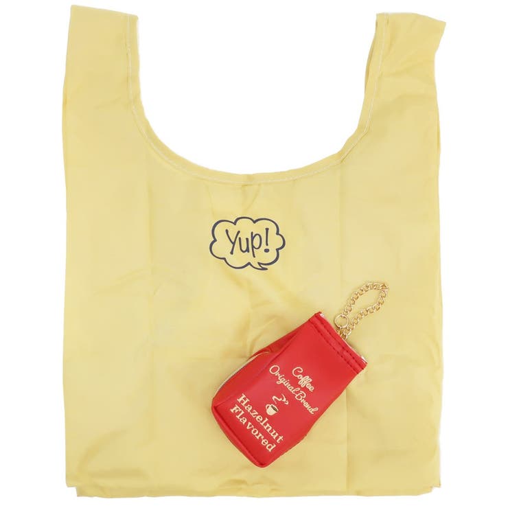 【10％OFFクーポン！11/27(木)1:59まで】cinemacollection ヤップ グッズ エコバッグ ポーチ付きショッピングバッグ コーヒーバッグエコ 丸眞 お買い物かばん かわいい シネマコレクション バッグ・鞄