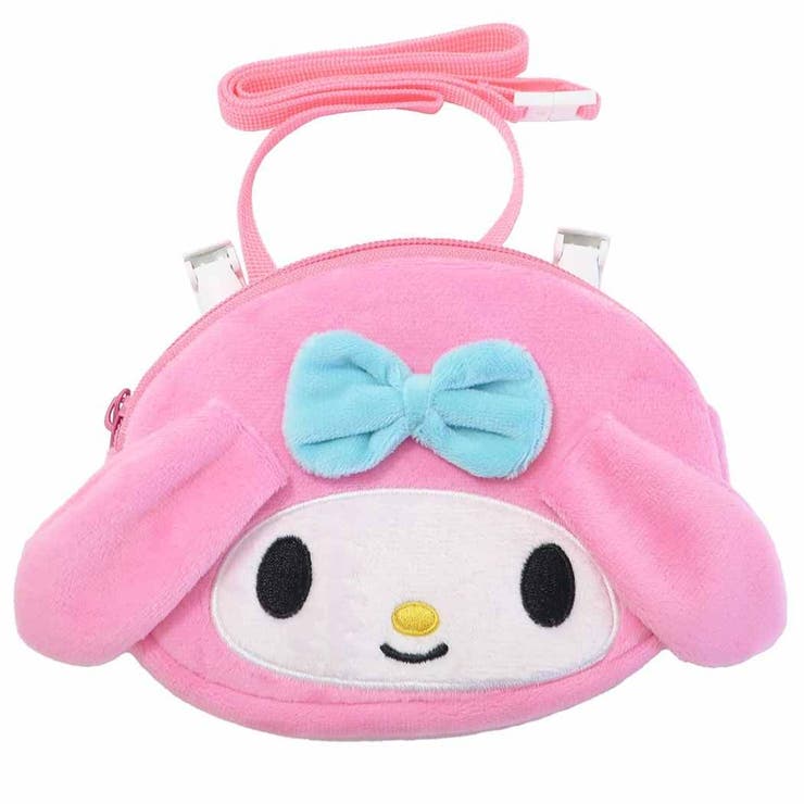 cinemacollection マイメロディ クリップポケット ショルダー付き フェイス ポケットポーチ マイメロポケット サンリオ 丸眞 プレゼント キャラクター グッズ シネマコレクション バッグ・鞄