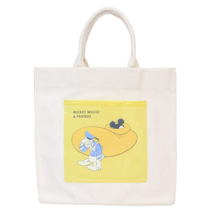【10％OFFクーポン！11/27(木)1:59まで】cinemacollection ミッキー＆ドナルド 手提げバッグ トートバッグ YE ディズニー マリモクラフト サブバッグ キャラクター グッズ バッグ・鞄