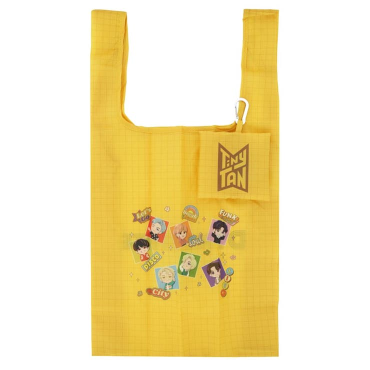 【10％OFFクーポン！1/29(木)1:59まで】cinemacollection タイニータン エコバッグ tetemo テテモ Dynamite B TinyTAN サンスター文具 折りたたみ ショッピングバッグ お買い物かばん コンパクト キャラ