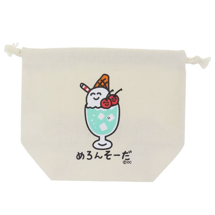 cinemacollection 巾着袋 マチ付ききんちゃくポーチ めろんそーださん オクタニ 小物入れ グッズ バッグ・鞄