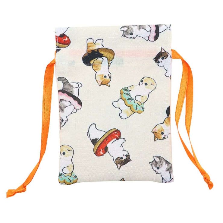 cinemacollection モフサンド ミニ巾着袋 豆巾着 どーなつチラシ mofusand マリモクラフト まめきんちゃく 小物入れ キャラクター グッズ バッグ・鞄