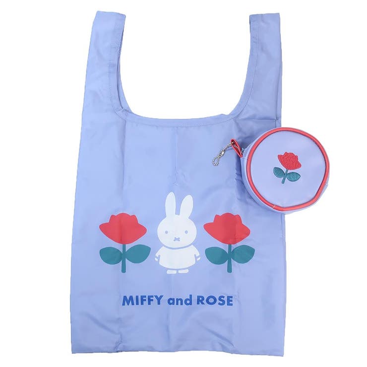 【10％OFFクーポン！11/27(木)1:59まで】cinemacollection ミッフィー エコバッグ ショッピングバッグインポーチ MIFFY and ROSE BL ディックブルーナ スモールプラネット ポーチ付きショッピングバッグ お買い物