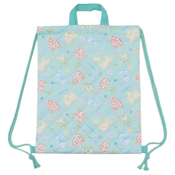 【10％OFFクーポン！2/10(火)1:59まで】cinemacollection ポケットモンスター ナップサック キルトナップサック ミント ポケモン マルヨシ 体育館靴入れ 新学期準備雑貨 キャラクター グッズ バッグ・鞄