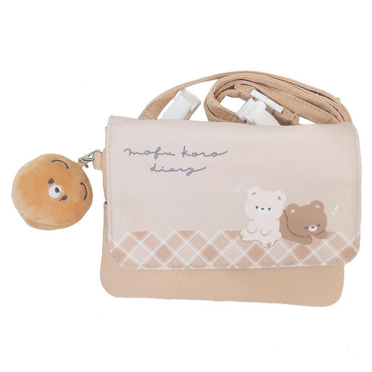 cinemacollection クリップポケット ショルダーひもつき どこでもポッケ くま もふころダイアリー カミオジャパン クリップポーチ 移動ポケット キッズポシェット かわいい グッズ バッグ・鞄