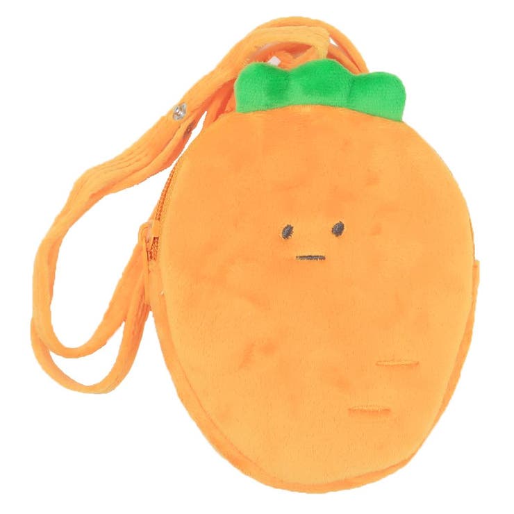 【10％OFFクーポン！2/10(火)1:59まで】cinemacollection ジューシーなにんじんとなかまたち 移動ポケット ダイカットどこでもポッケ にんじん カミオジャパン クリップポーチ ショルダーひもつき キャラクター グッズ バッグ・鞄