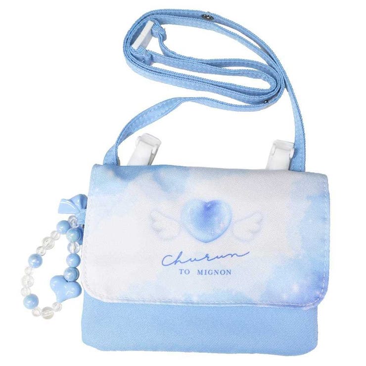 cinemacollection クリップポケット 横長タイプショルダーひもつき どこでもポッケ ちゅるんとミニョン カミオジャパン キッズポシェット かわいい グッズ バッグ・鞄