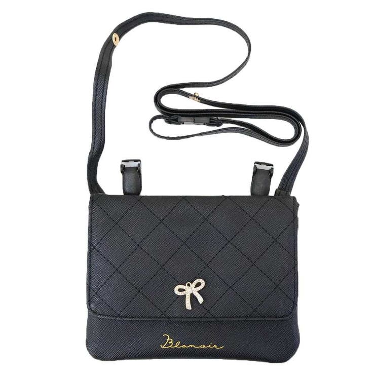 cinemacollection blanoir クリップポケット 横長どこでもポッケ合皮 ブラック カミオジャパン キッズポシェット かわいい グッズ バッグ・鞄