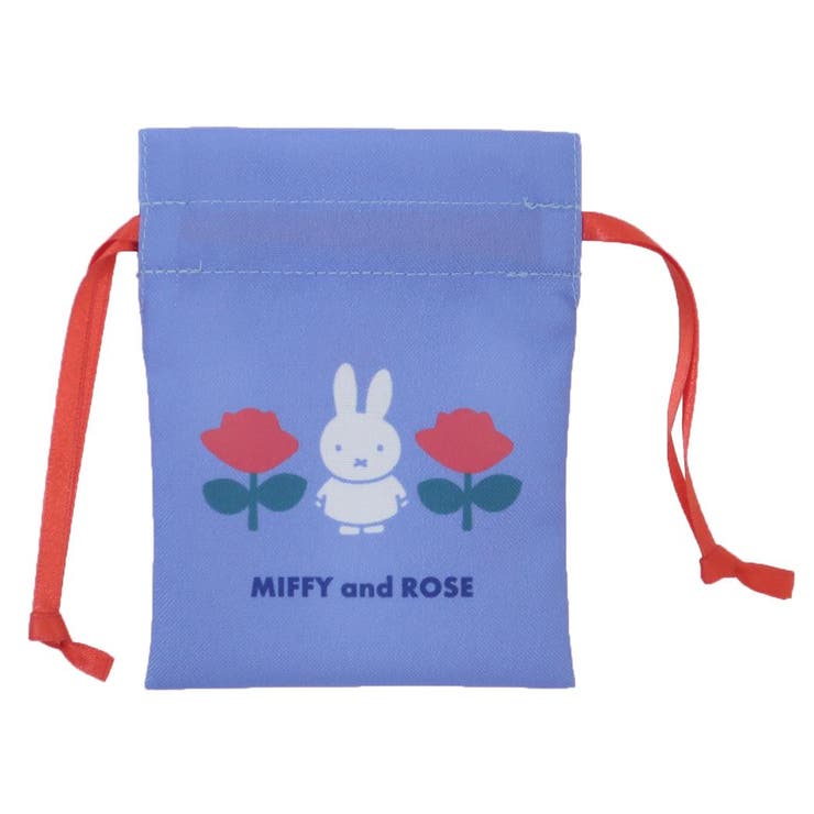【10％OFFクーポン！配布中！】cinemacollection ミッフィー ミニ巾着袋 豆巾着 MIFFY and ROSE BL ディックブルーナ マリモクラフト まめきんちゃく 小物入れ 絵本キャラクター グッズ バッグ・鞄