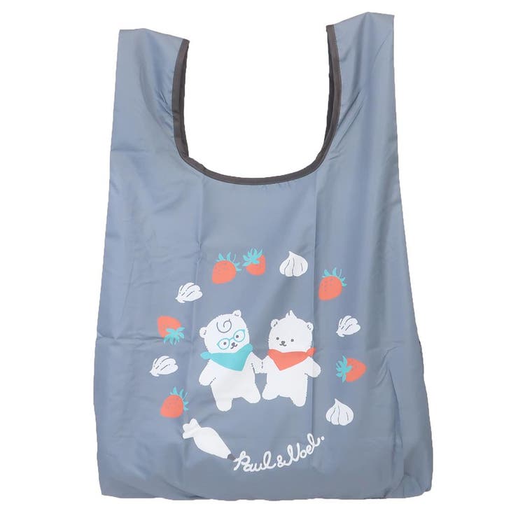 【10％OFFクーポン！11/27(木)1:59まで】cinemacollection しろくまきょうだい エコバッグ マルシェバッグ 折りたたみ いちご GY ワタナベ お買い物かばん ショッピングバッグ ポケッタブル 絵本キャラクター グッズ バッグ