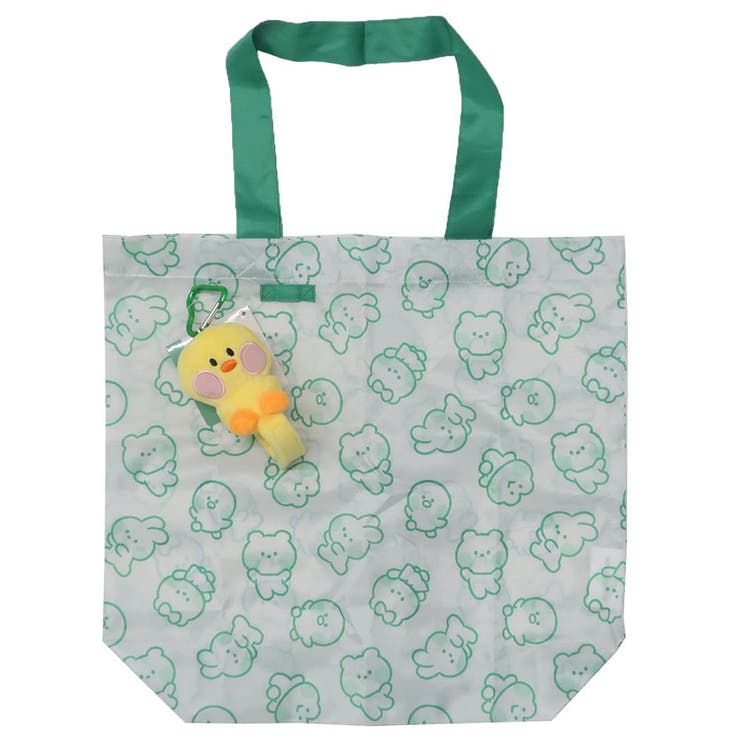 cinemacollection LINE FRIENDS minini ショッピングバッグ マスコット付きエコバッグ サリニ サンタン ぬいぐるみショッピングバッグ お買い物かばん キャラクター グッズ バッグ・鞄