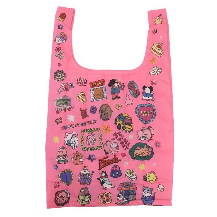 cinemacollection ラブリーフレンズ ショッピングバッグ ポーチ付きエコバッグ BL スモールプラネット ..