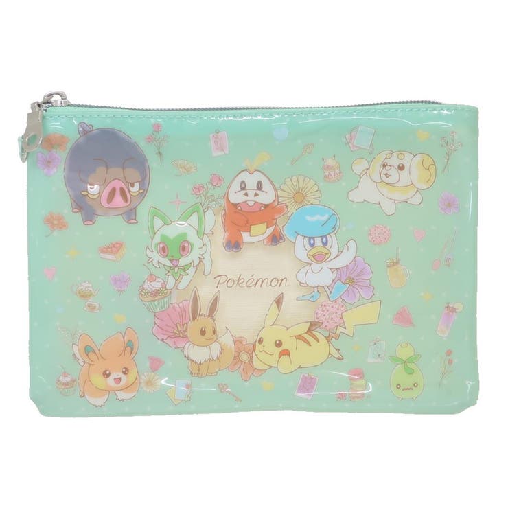 cinemacollection ポケットモンスター コスメポーチ フラットポーチ チラシ フラワー ポケモン マリモクラフト 化粧ポーチ 小物入れ キャラクター グッズ バッグ・鞄