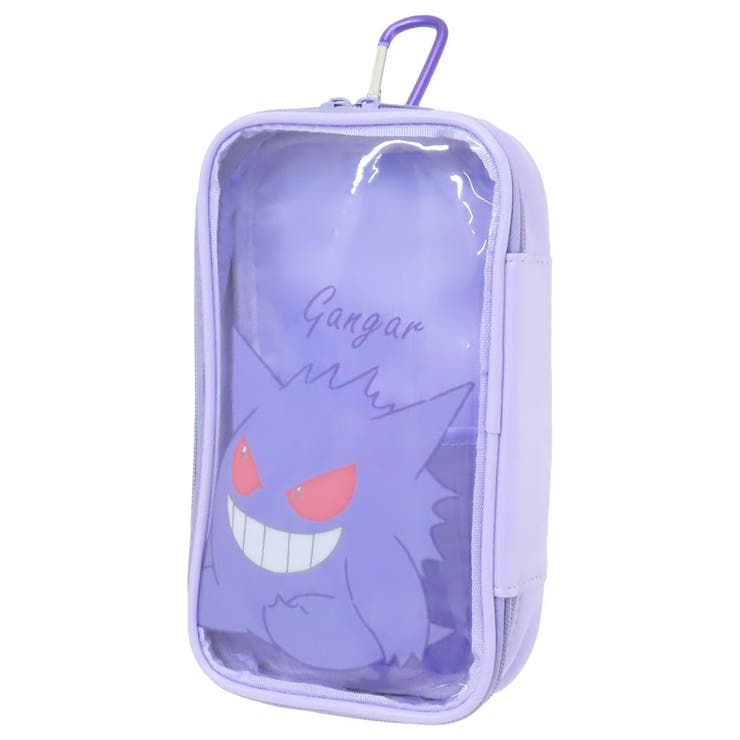 cinemacollection ポケットモンスター クリアポーチ カラビナ付きマルチポーチ ゲンガー ポケモン マルヨシ 筆箱 新学期準備文具 ぬいぐるみポーチ キャラクター グッズ バッグ・鞄