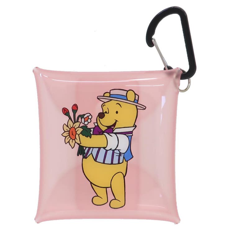 【10％OFFクーポン！5/16(土)1:59まで】cinemacollection くまのプーさん ミニポーチ クリアマルチケースSS 花束 ディズニー マリモクラフト 小物入れ キャラクター グッズ バッグ・鞄
