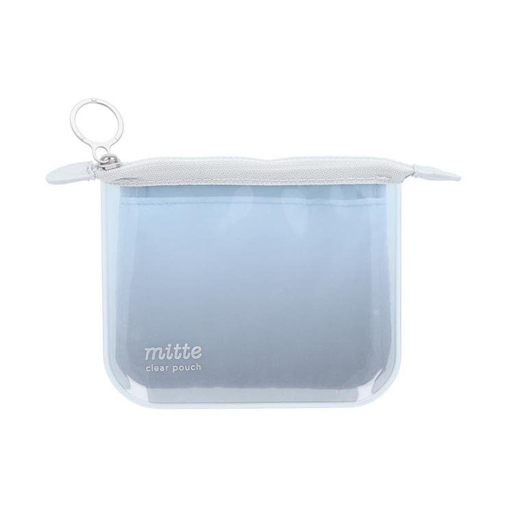 【10％OFFクーポン！2/10(火)1:59まで】cinemacollection mitte ミッテ ミニポーチ クリアポーチミニ フラット cloudy サンスター文具 新学期準備文具 シンプル グッズ バッグ・鞄