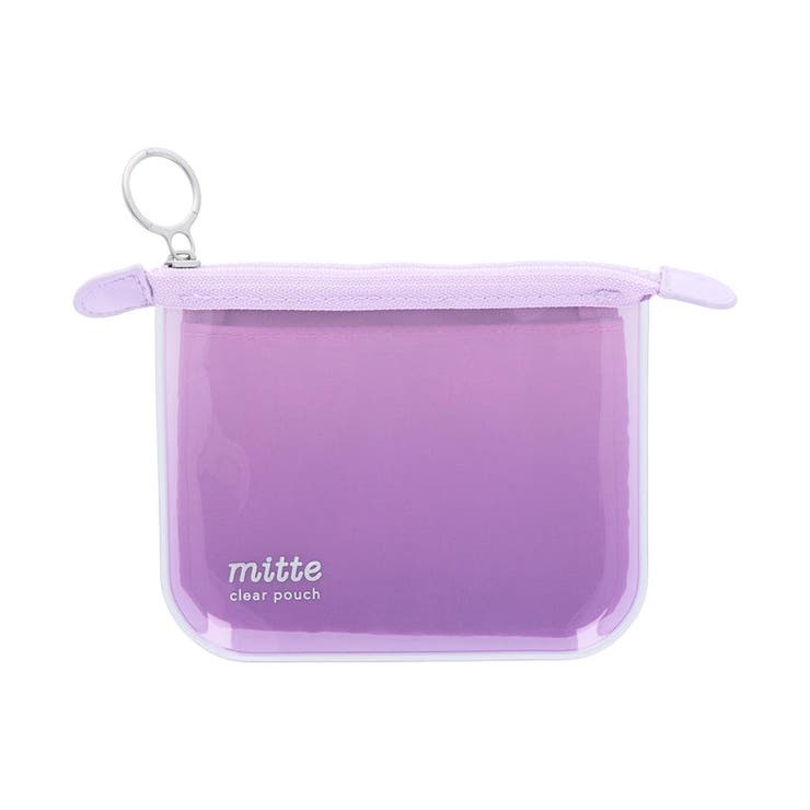 【10％OFFクーポン！2/10(火)1:59まで】cinemacollection mitte ミッテ ミニポーチ クリアポーチミニ フラット sunset サンスター文具 新学期準備文具 シンプル グッズ バッグ・鞄