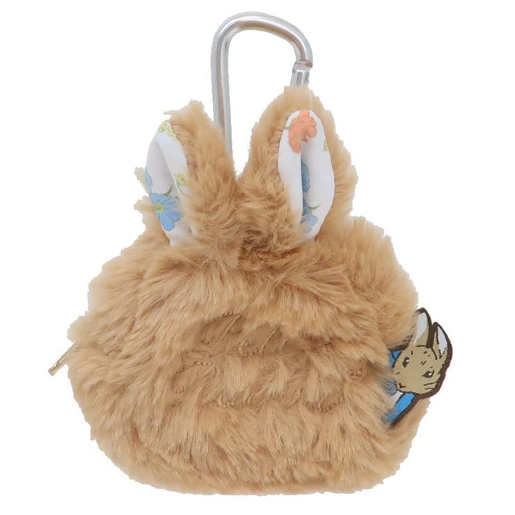 cinemacollection ピーターラビット ミニポーチ 耳付きカラビナミニポーチ フラワー ナカジマ 小物入れ 絵本キャラクター グッズ バッグ・鞄