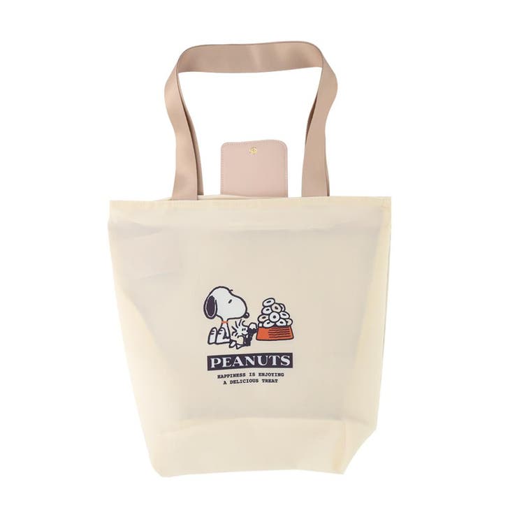 【10％OFFクーポン！11/27(木)1:59まで】cinemacollection スヌーピー エコバッグ 2ルームコンパクトエコバッグ スヌーピー＆ウッドストック ピーナッツ サンスター文具 ショッピングバッグ お買い物かばん キャラクター グッズ