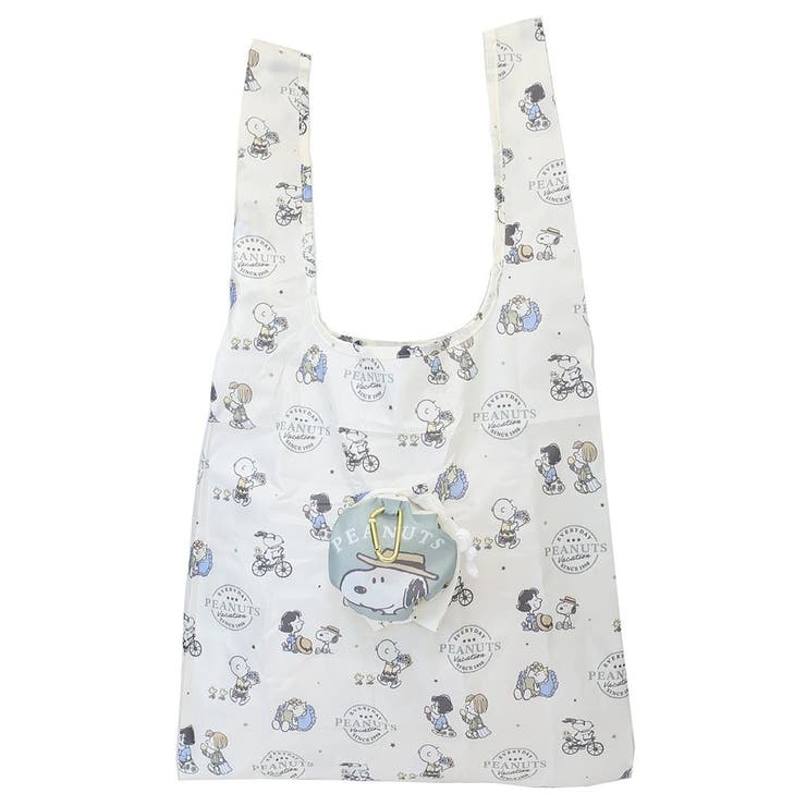 【10％OFFクーポン！1/29(木)1:59まで】cinemacollection スヌーピー ショッピングバッグ スヌーピーポーチ付きエコバッグ SUNDAY PEANUTS ピーナッツ カミオジャパン お買い物かばん キャラクター グッズ バッグ・