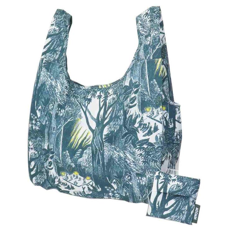 【10％OFFクーポン！11/27(木)1:59まで】cinemacollection ムーミン ショッピングバッグ エコバッグ 踊る森 北欧 丸眞 お買い物かばん キャラクター グッズ バッグ・鞄