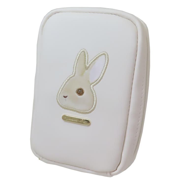 【10％OFFクーポン！3/26(木)1:59まで】cinemacollection フォンダンピュール コスメポーチ コンパクトポーチ ウサギ クーリア 小物入れ かわいい グッズ バッグ・鞄