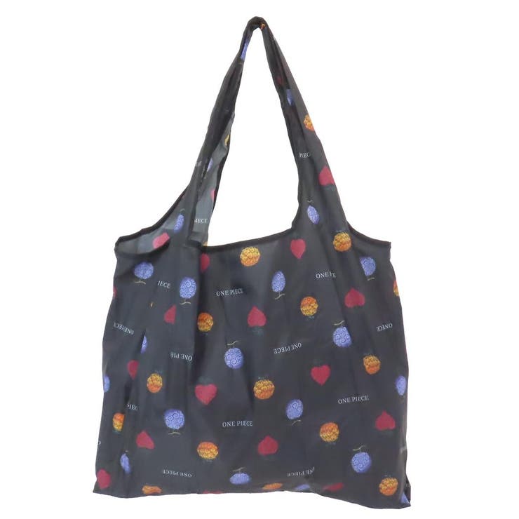 【10％OFFクーポン！11/27(木)1:59まで】cinemacollection ワンピース ショッピングバッグ ポケット付きエコバッグ ブラック 少年ジャンプ ケイカンパニー お買い物かばん アニメキャラクター グッズ バッグ・鞄