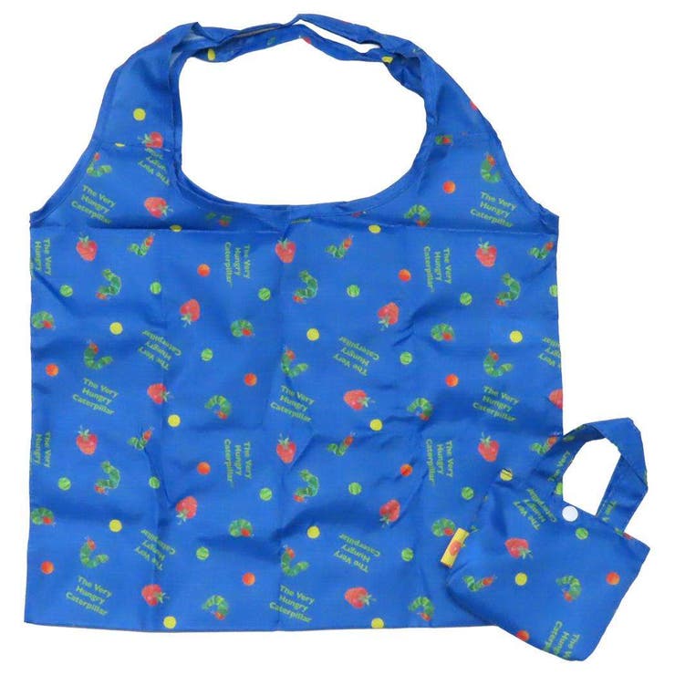 cinemacollection はらぺこあおむし エコバッグ 折りたたみショッピングバッグ ストロベリーアイコン エリックカール ジェイズプランニング お買い物かばん コンパクト 絵本キャラクター グッズ バッグ・鞄