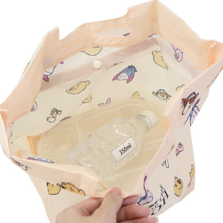 【10％OFFクーポン！1/16(金)1:59まで】cinemacollection くまのプーさん エコバッグ 底板付きエコバッグミニ ディズニー カミオジャパン ショッピングバッグ 折りたたみ キャラクター グッズ バッグ・鞄 3