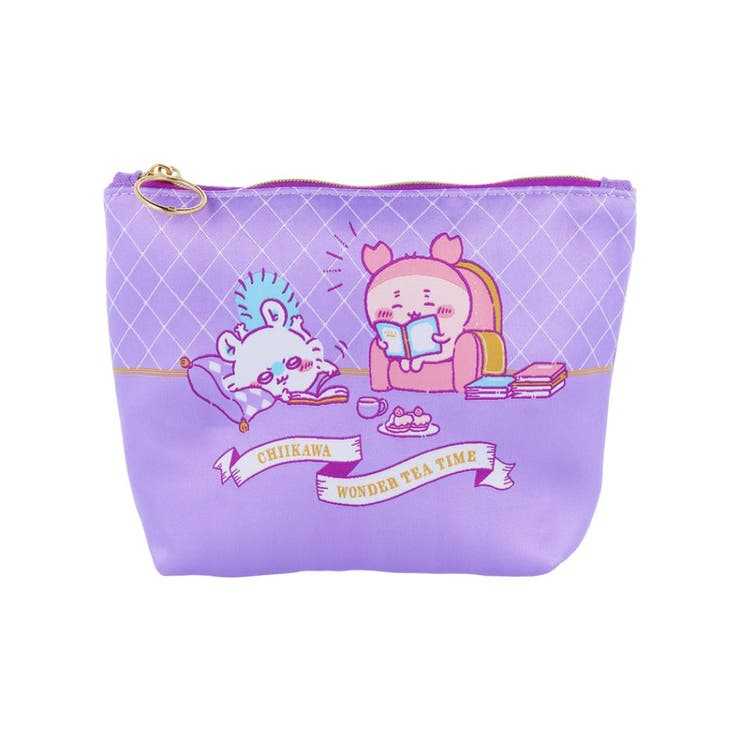 【10％OFFクーポン！3/26(木)1:59まで】cinemacollection ちいかわ コスメポーチ レピア織ポーチ ティータイムB サンスター文具 化粧ポーチ 小物入れ キャラクター グッズ バッグ・鞄