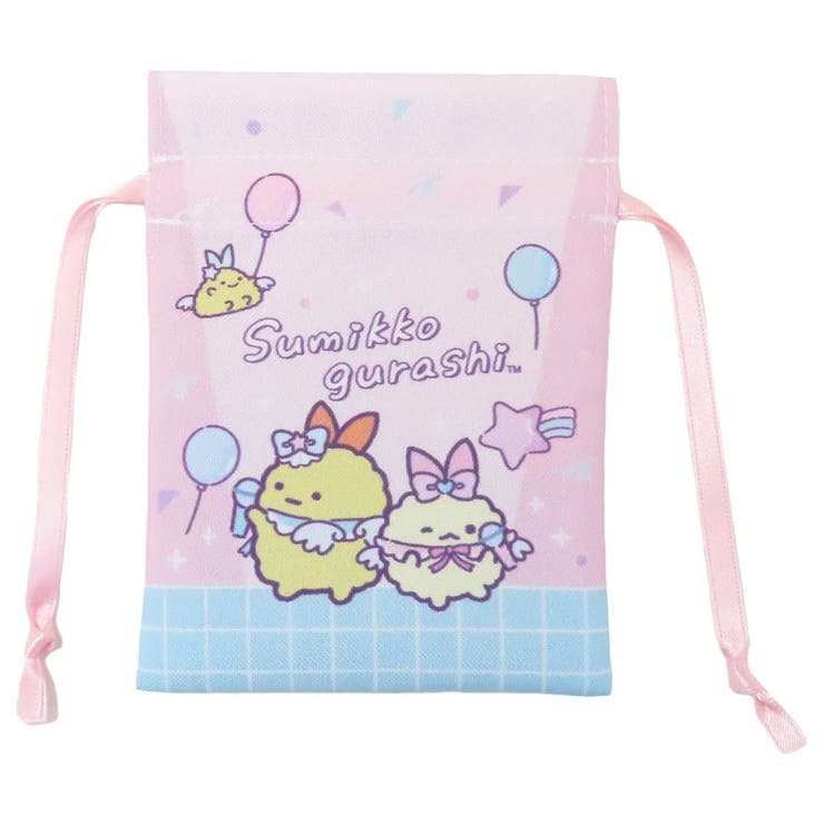 【10％OFFクーポン！配布中！】cinemacollection すみっコぐらし ミニ巾着袋 豆巾着 天使なえびてんアイドル PK サンエックス マリモクラフト ミニポーチ キャラクター グッズ バッグ・鞄