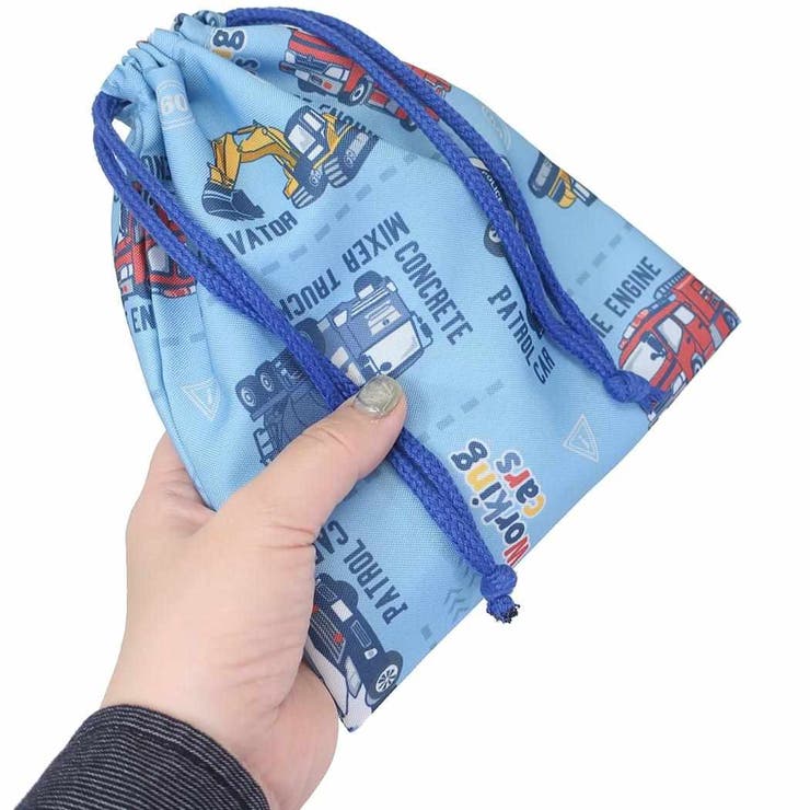 cinemacollection 巾着袋 ミニ巾着 巾着S くるま 新入学 ニシオ 新学期準備雑貨 小物入れ グッズ バッグ・鞄