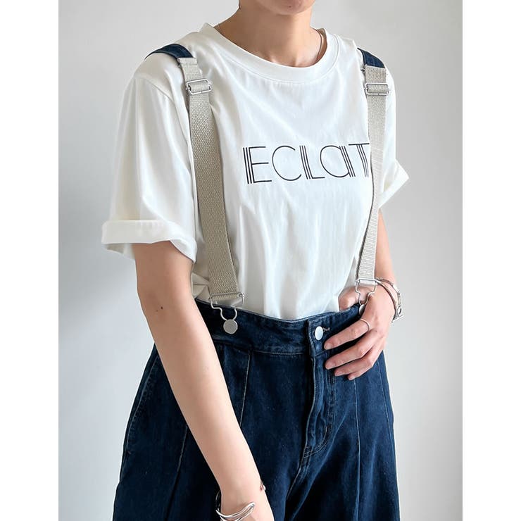 【エントリーでP10倍！9日(金)1:59まで】Re:EDIT [2025 SUMMER COLLECTION][接触冷感]配色スリーブ半袖ロゴTシャツ トップス shoplistselect-10355816 SHOPLIST サンプル画像3
