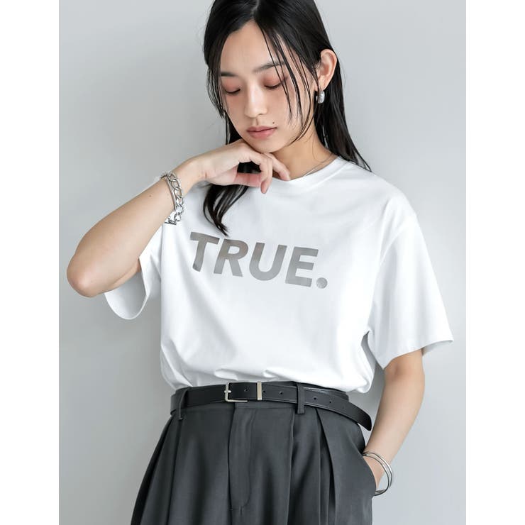 Re:EDIT [UVカット][接触冷感][紫外線対策][新色追加]TRUEメタリックロゴプリントTシャツ トップス shoplistselect-10355891 SHOPLIST サンプル画像3