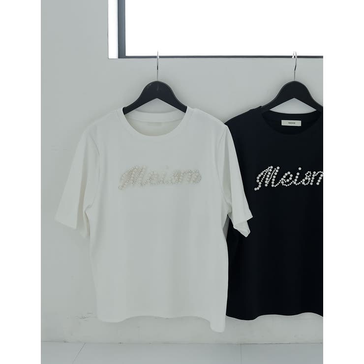 Re:EDIT [MEISM by Re:EDIT][大きいサイズ有][UVカット][接触冷感][吸水][速乾]スムースコットンパールロゴTシャツ トップス shoplistselect-10355986 SHOPLIST サンプル画像2